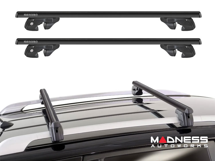 Jeep Renegade Roof Rack Cross Bars - for models w/ factory roof rails - Black